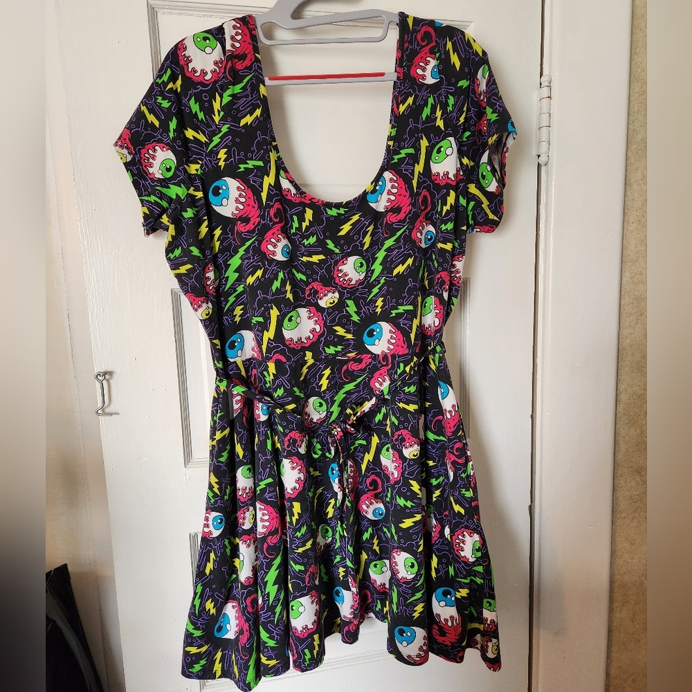 Sourpuss electric eyeballs skater dress